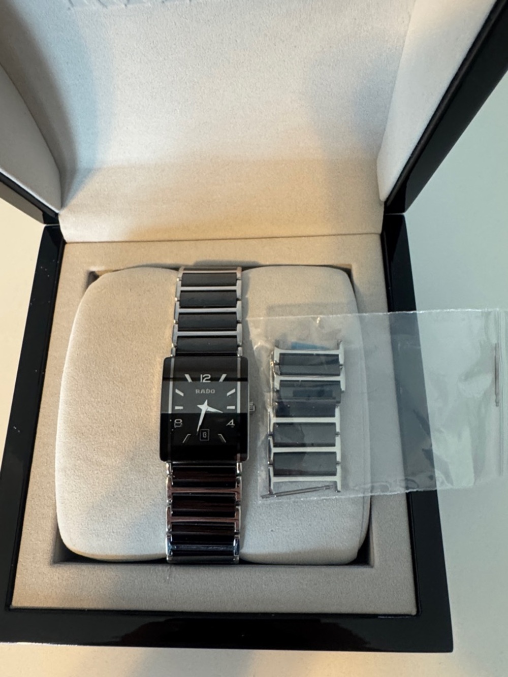 Rado Women’s Black Ceramic and Silver Link Watch - Picture 4 of 6